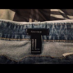 Forever 21 Denim Overall shorts